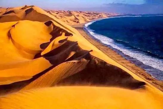 Sandwich Harbour is on the Namibian coast, about 40 km south of Walvis 