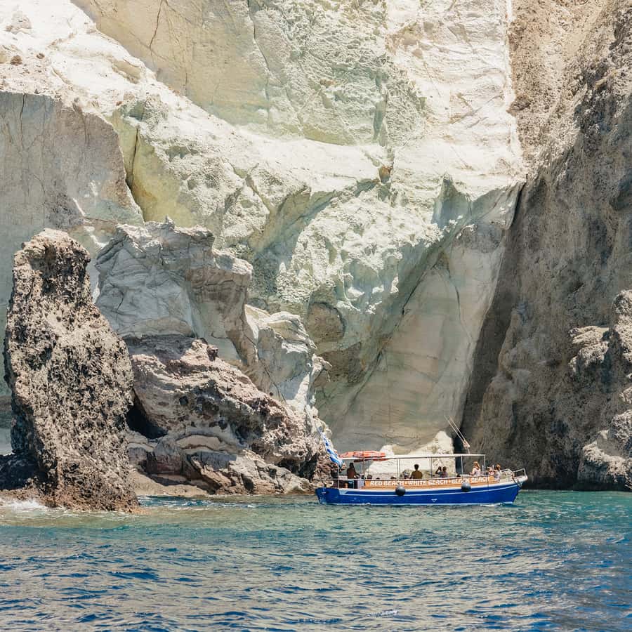 Santorini Catamaran Tour with BBQ Dinner Drinks and Music 