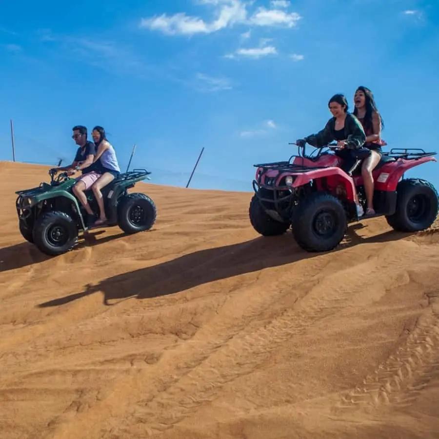 Dubai: Desert Safari, Quad Bike, Camel Ride and Sandboarding Hotels Booking Trips