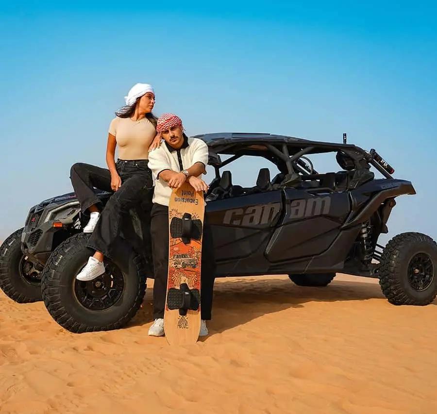 Dubai: Quad Bike, Dune Buggy, and Sandboarding Experience Hotels Booking Trips