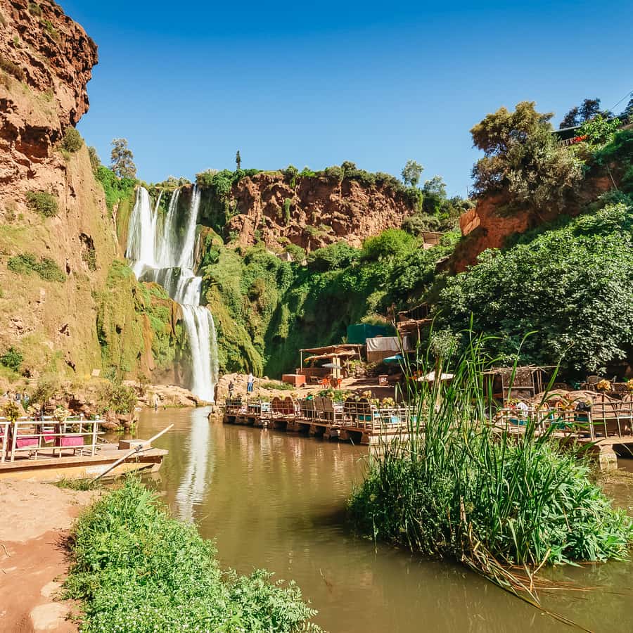From Marrakech: Ouzoud Waterfalls Guided Hike and Boat Trip Hotels Booking Trips