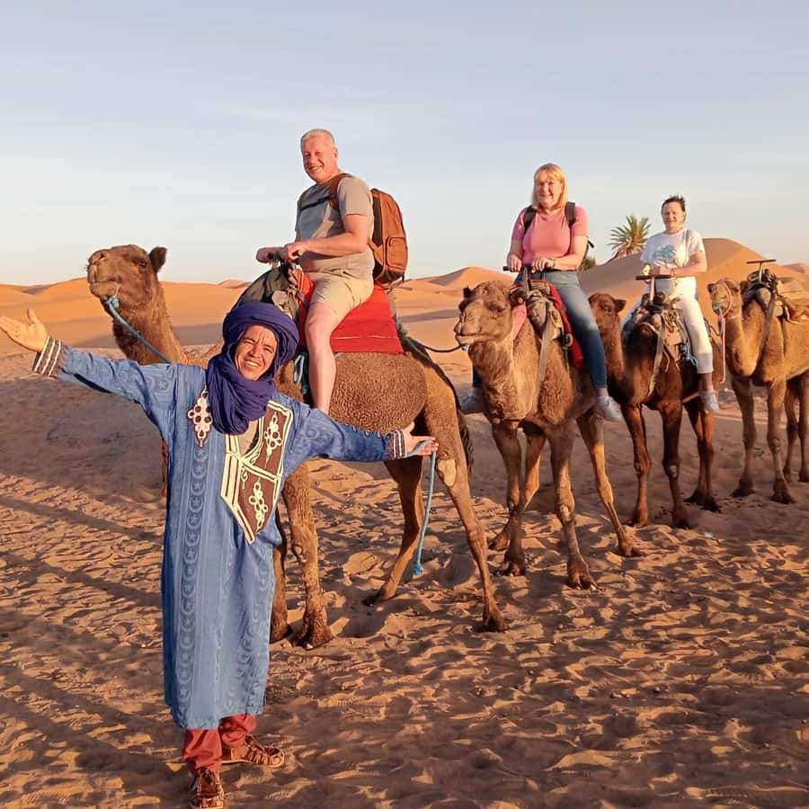 From Merzouga: Overnight Camel Trek over Erg Chebbi Dunes Hotels Booking Trips