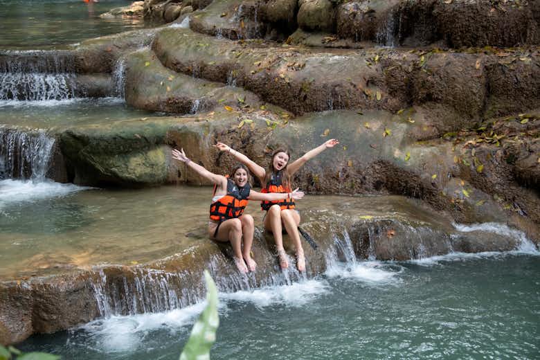 From Bangkok: Erawan National Park Tour - Erawan Waterfall & River Kwai Bridge Booking hotels accommodation trip
