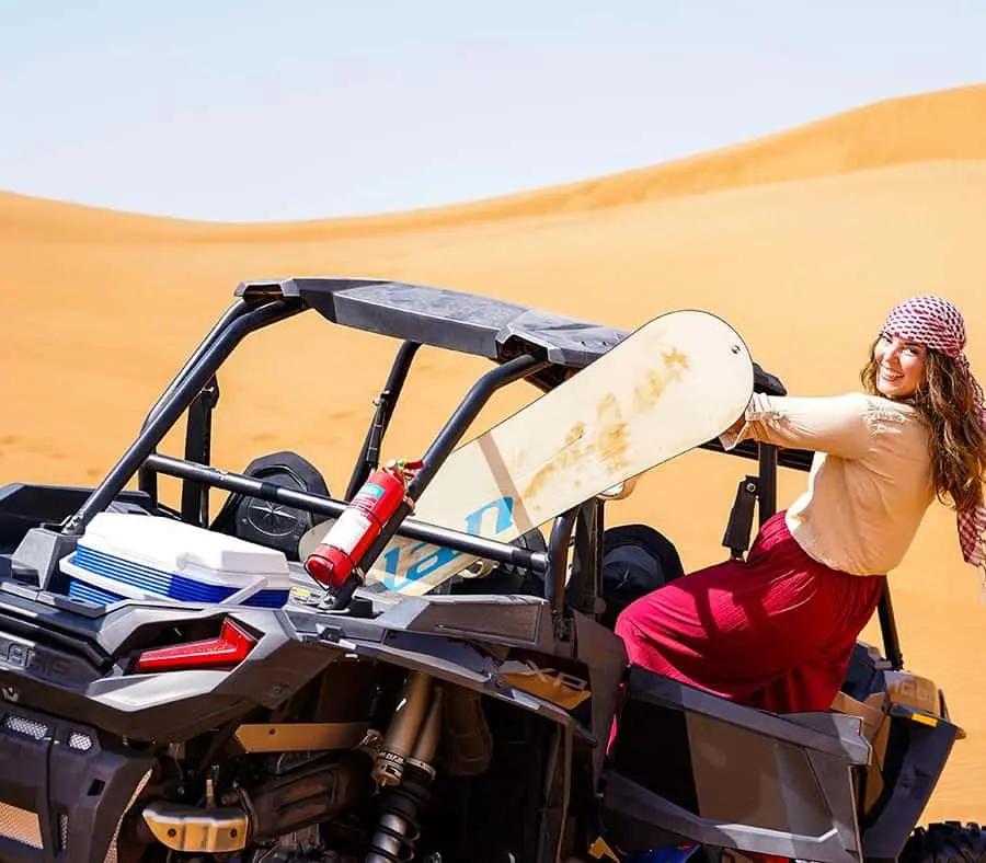 Dubai: Quad Bike, Dune Buggy, and Sandboarding Experience Hotels Booking Trips