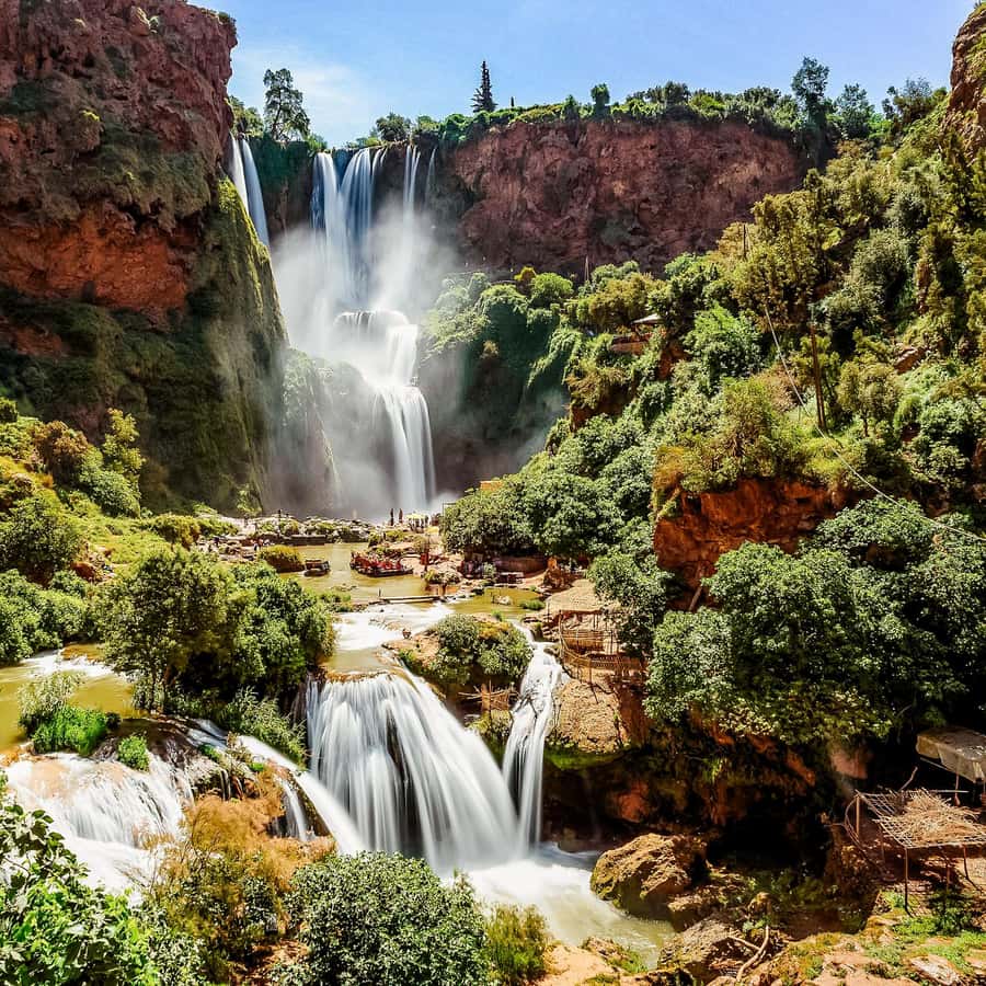 From Marrakech: Ouzoud Waterfalls Guided Hike and Boat Trip Hotels Booking Trips