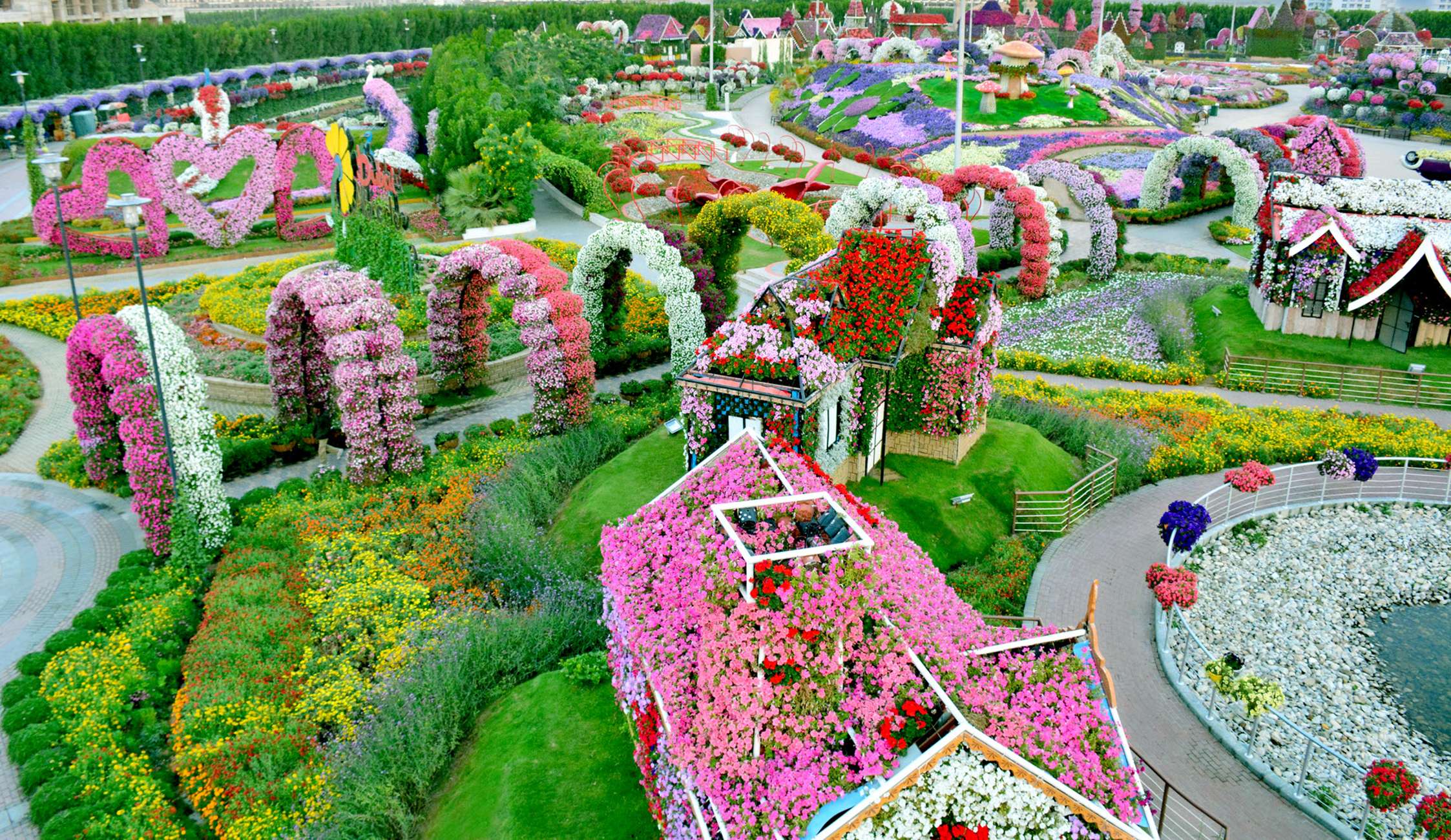 Dubai Miracle Garden Skip-the-Line Ticket & Transport Option Hotels Booking Trips