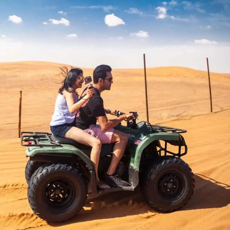 Dubai: Desert Safari, Quad Bike, Camel Ride and Sandboarding Hotels Booking Trips