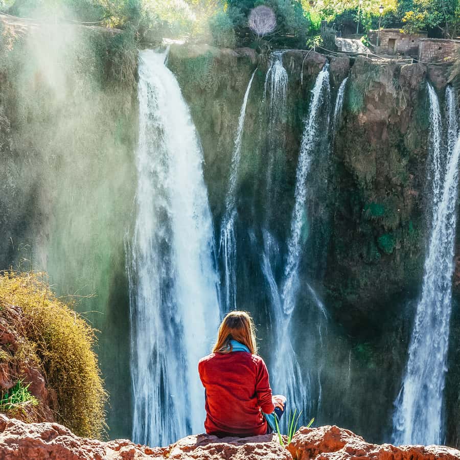 From Marrakech: Ouzoud Waterfalls Guided Hike and Boat Trip Hotels Booking Trips
