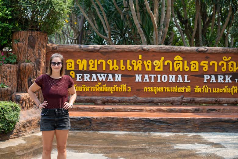 From Bangkok: Erawan National Park Tour - Erawan Waterfall & River Kwai Bridge Booking hotels accommodation trip