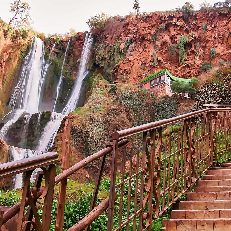 From Marrakech: Ouzoud Waterfalls Guided Hike and Boat Trip Hotels Booking Trips