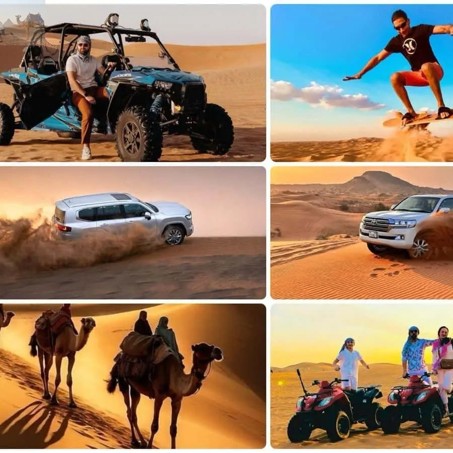Doha ATV Quad Buggy Dune Bashing Camel Ride Sandboarding