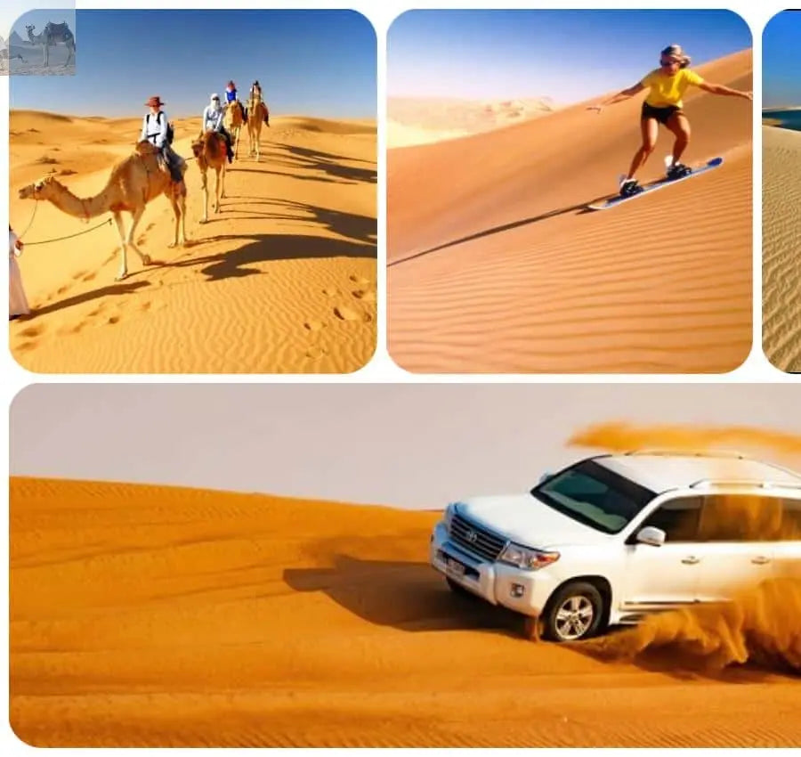 Doha ATV Quad Buggy Dune Bashing Camel Ride Sandboarding 