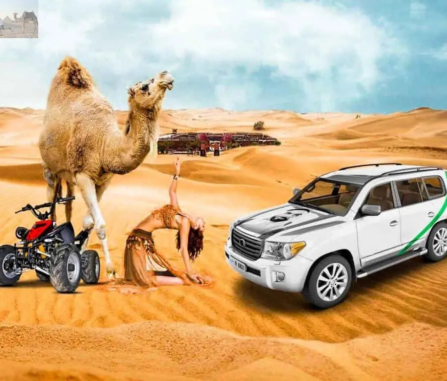 Doha ATV Quad Buggy Dune Bashing Camel Ride Sandboarding 