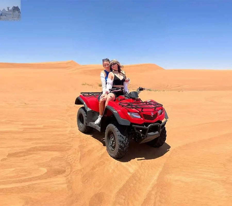 Dubai Desert Safari Camel Ride Sandboarding, Quad Bike 