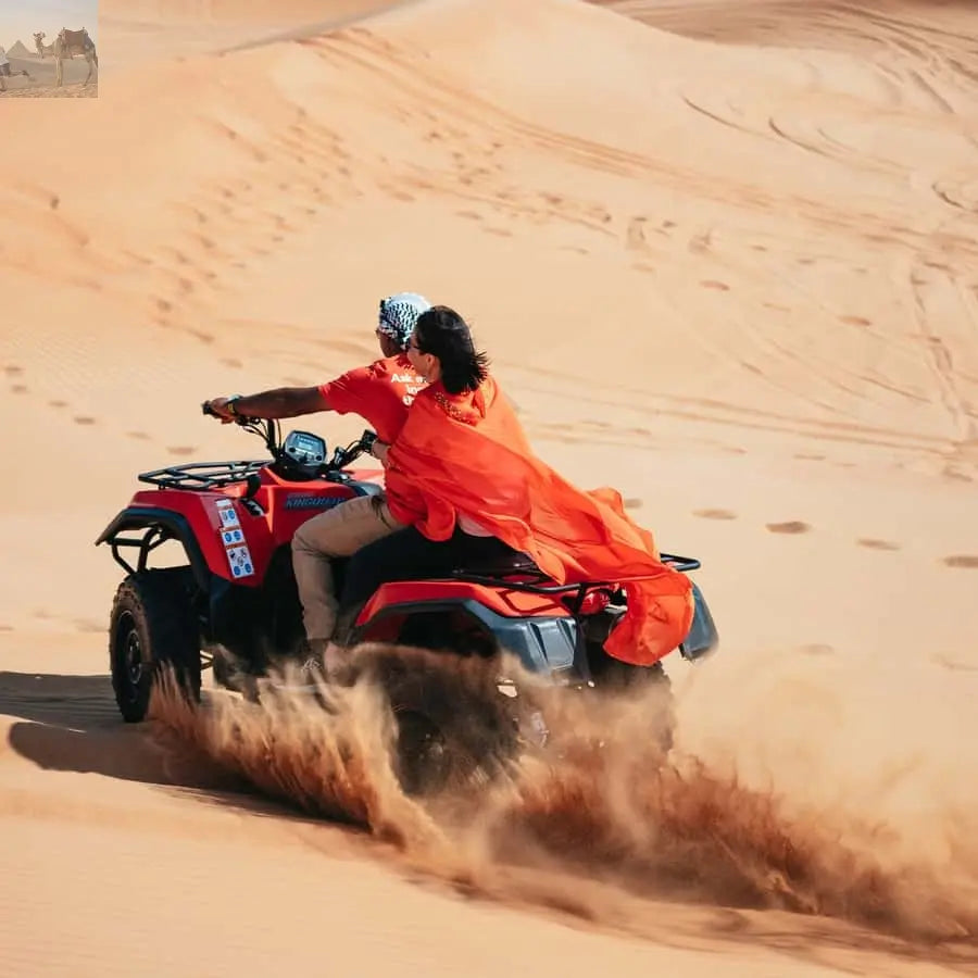 Dubai Half Day Desert Safari Camel Ride ATV Dune Buggy 