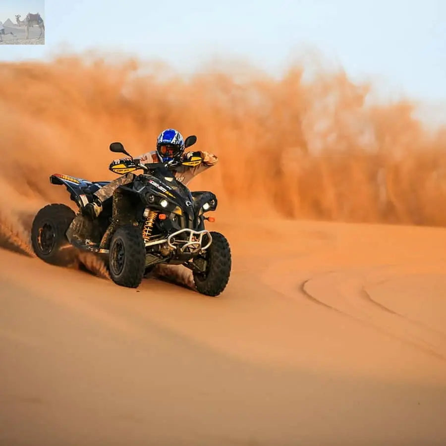 Dubai Red Dune Safari Quad Bike Camel Ride BBQ Dinner 