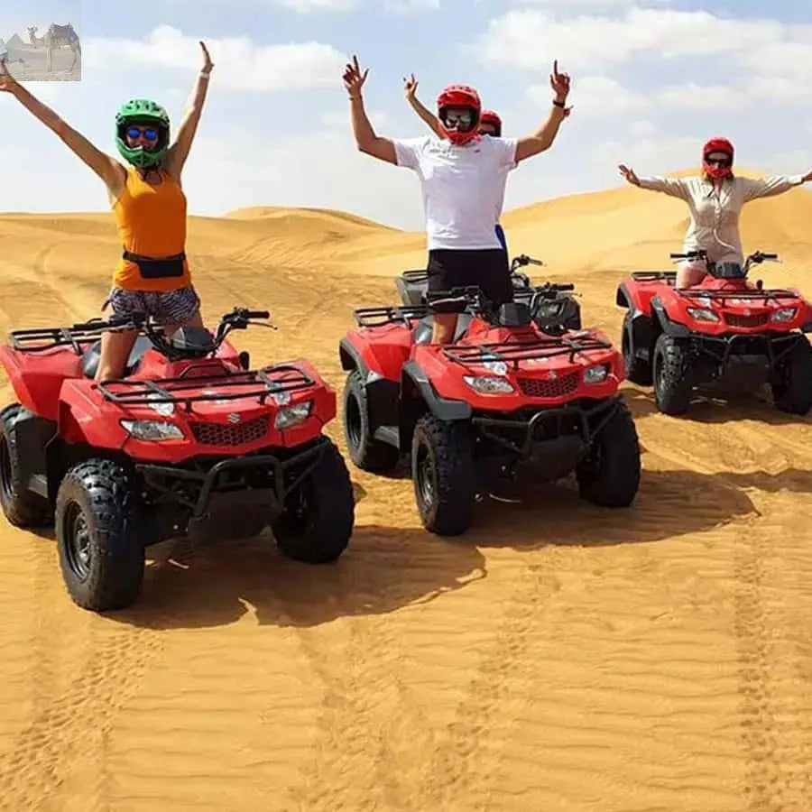 Dubai: Quad Bike, Dune Buggy, and Sandboarding Experience Hotels Booking Trips
