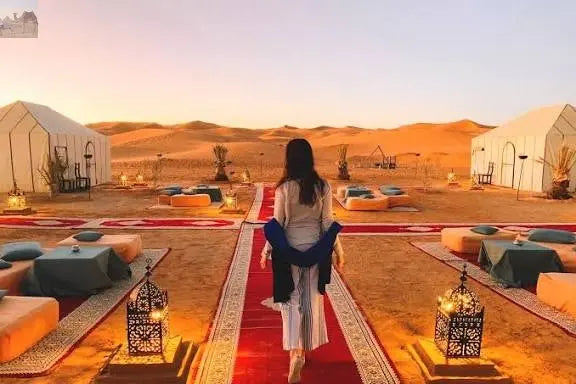 Erg Chebbi Merzouga Morocco luxury desert camp 