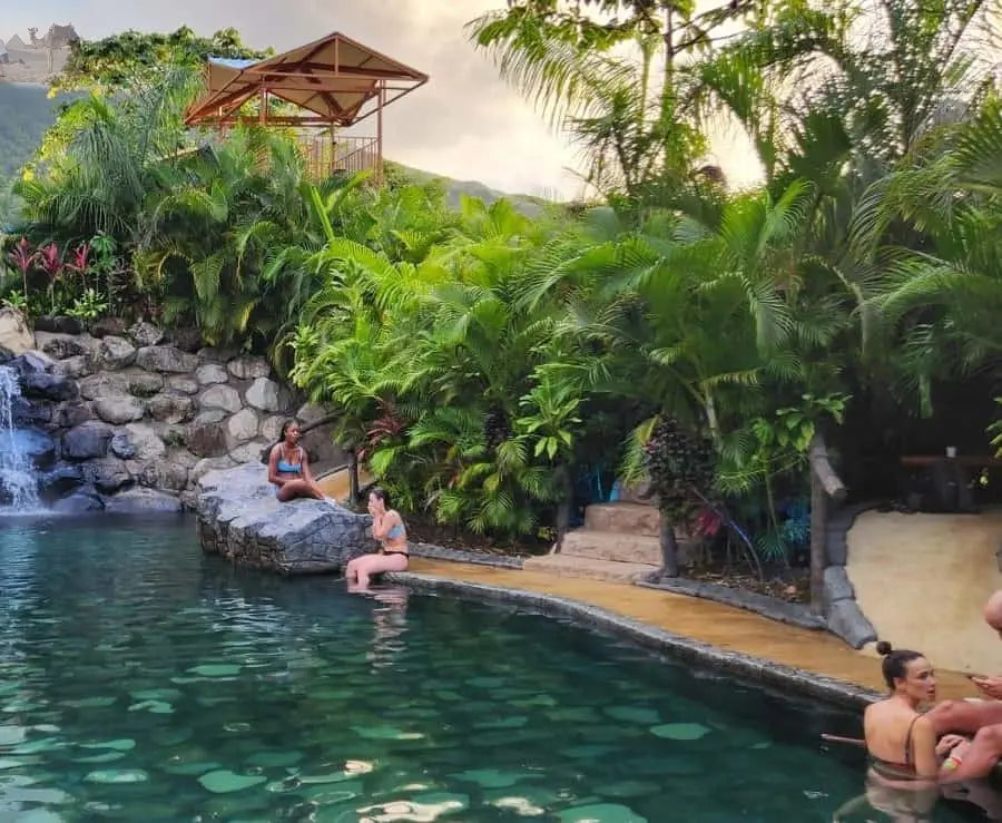 La Fortuna Waterfall Arenal Volcano and Hot Springs Tour 