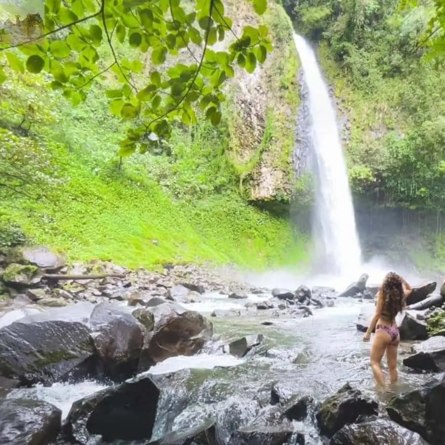 La Fortuna Waterfall Arenal Volcano and Hot Springs Tour 