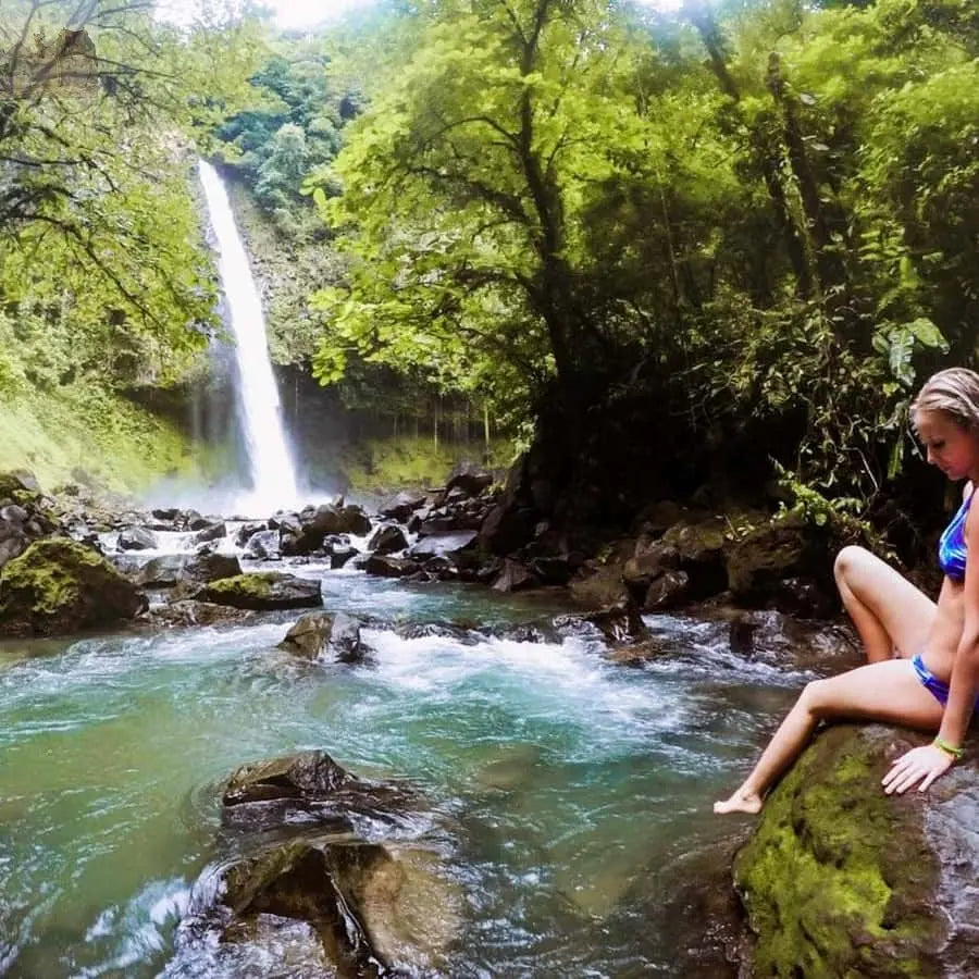 La Fortuna Waterfall Arenal Volcano and Hot Springs Tour 