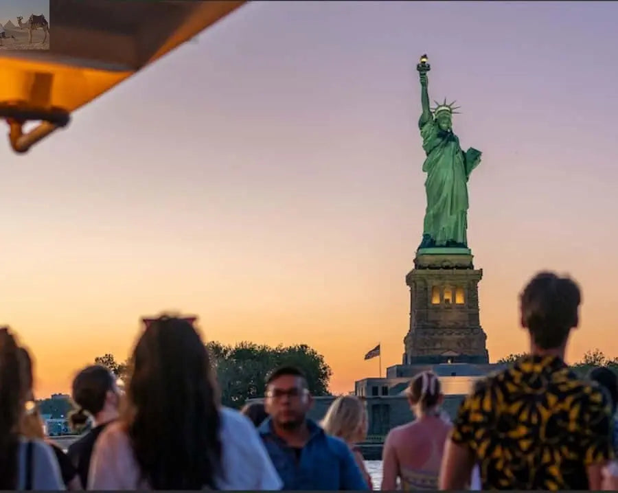 NYC Statue of Liberty Sunset Cruise Ticket 