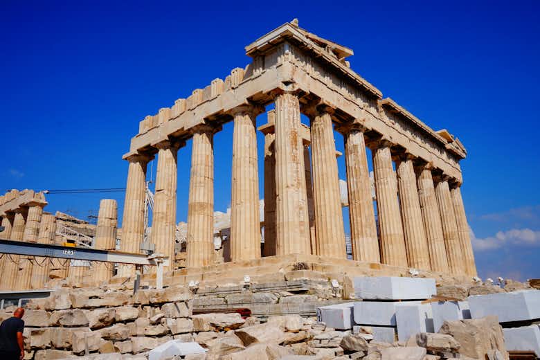 Visit the Acropolis of Athens and use your entry ticket to see ancient ruins