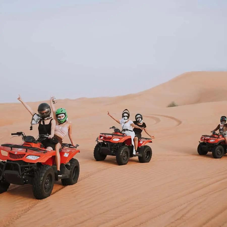 Dubai: Desert Safari, Quad Bike, Camel Ride & Al Khayma Camp Hotels Booking Trips