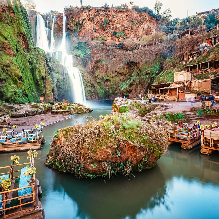 From Marrakech: Ouzoud Waterfalls Guided Hike and Boat Trip Hotels Booking Trips