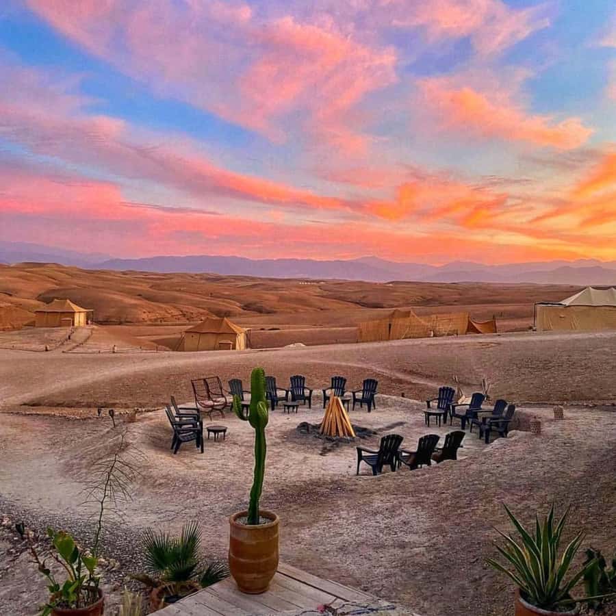 Marrakech: Agafay Desert Sunset, Camel Ride, and Dinner Show Hotels Booking Trips