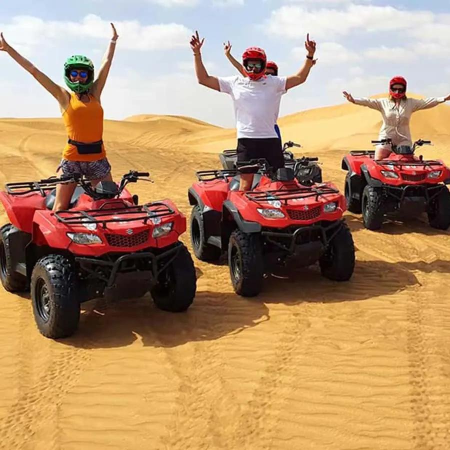 Dubai: Quad Bike, Dune Buggy, and Sandboarding Experience Hotels Booking Trips
