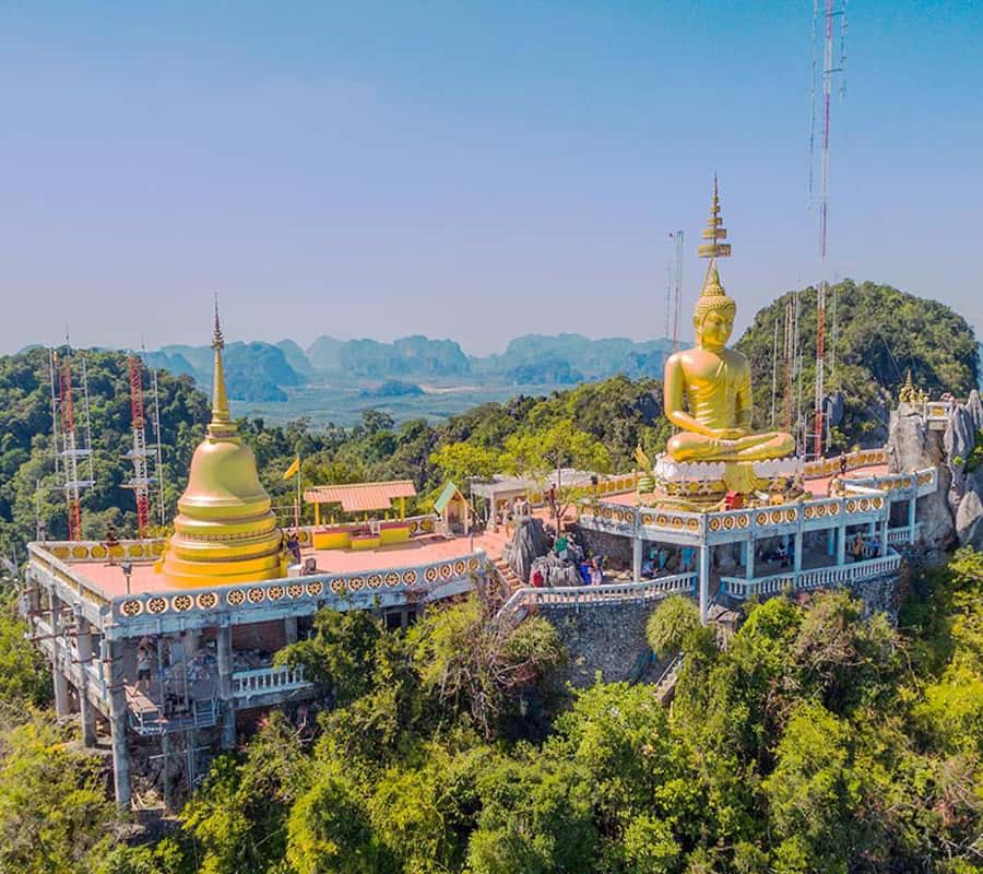 Krabi Tiger Cave, Hot Springs and Emerald Pool Jungle Tour 