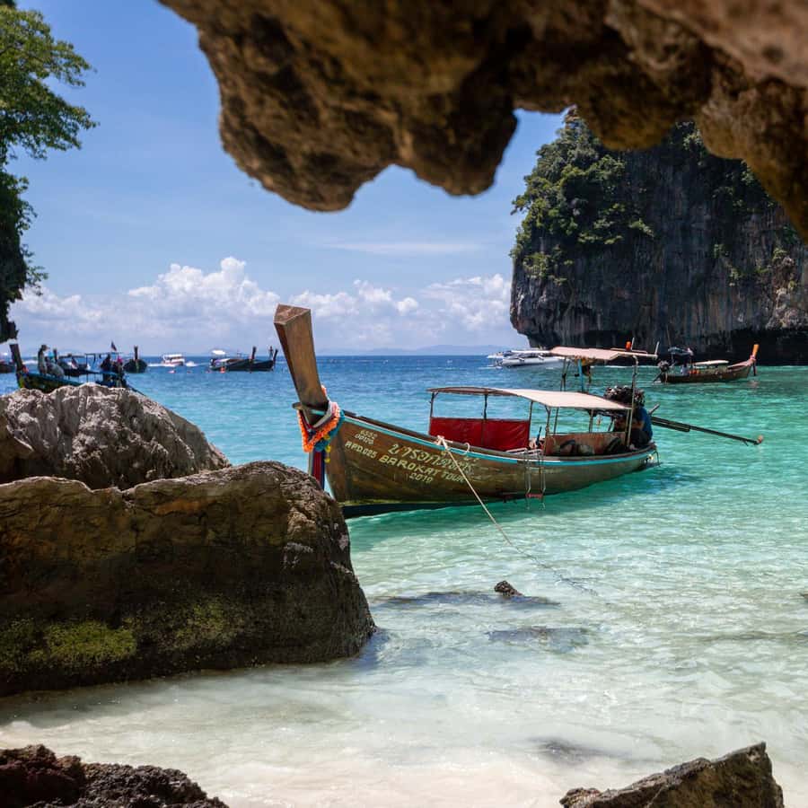 From Phi Phi Half Day Longtail Boat Tour with Snorkeling 